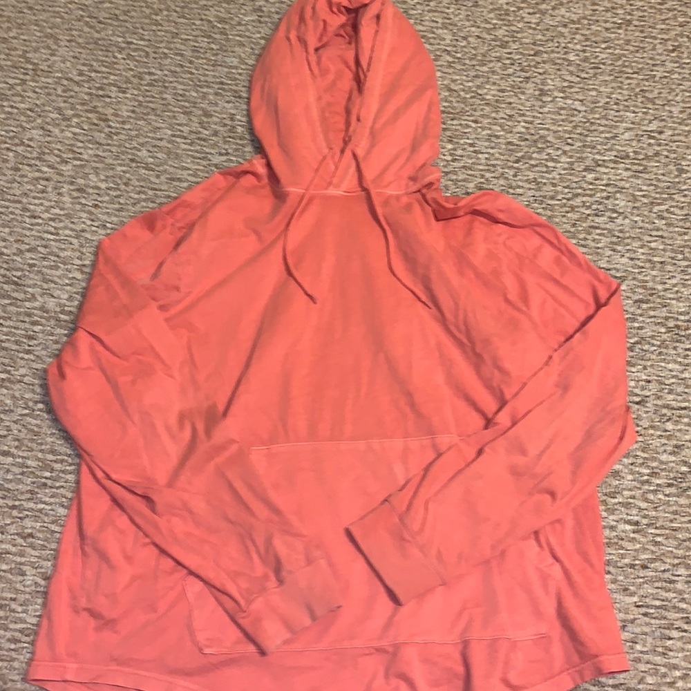orangey hoodie